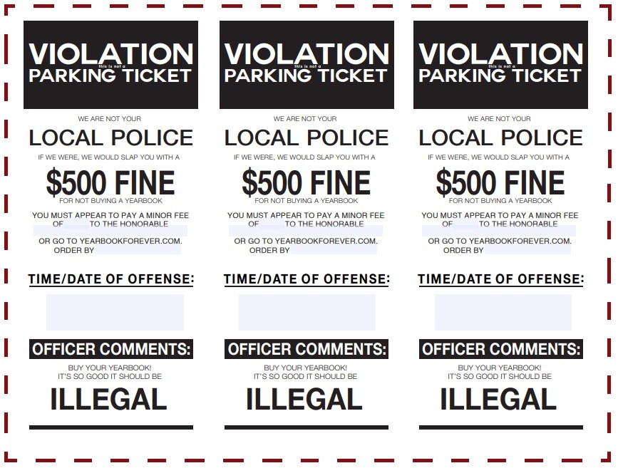 Parking ticket template