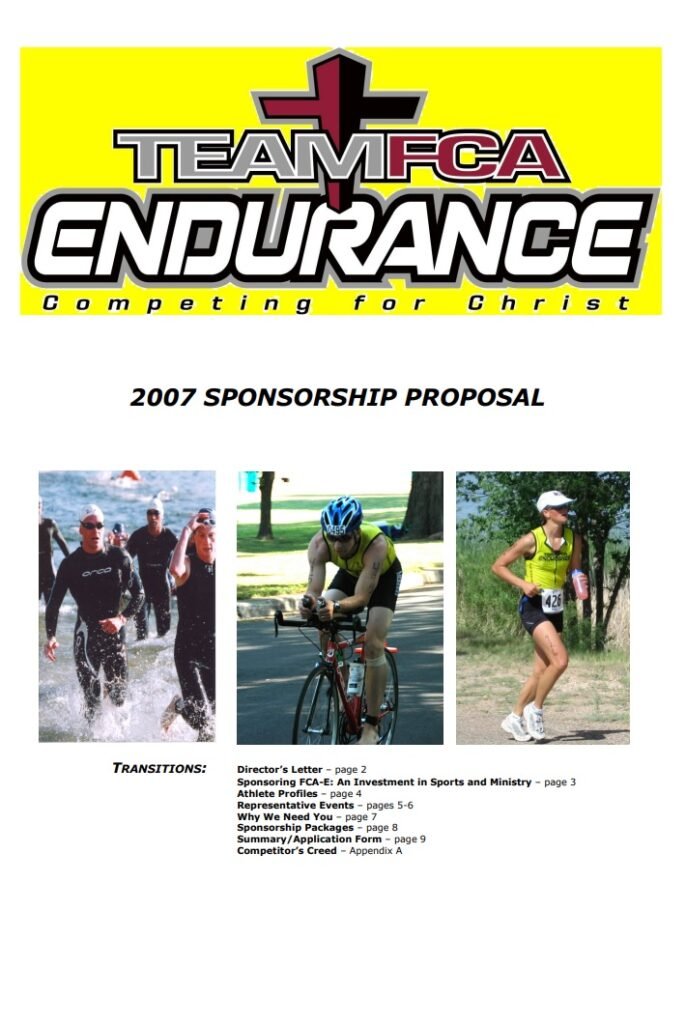 Athlete Sponsorship Proposal Template