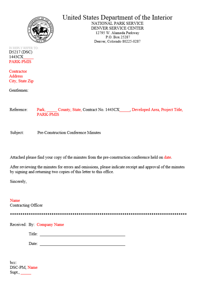 Construction Letter of Transmittal Template