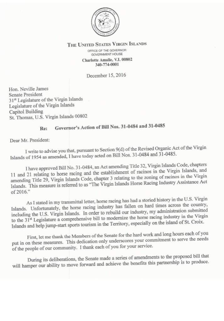 Governor Letter of Transmittal Template