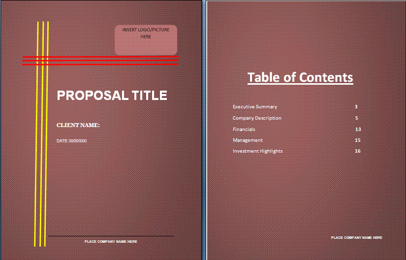 Educational Loan Proposal Template