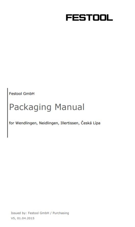 Packing Instructions Manual Template