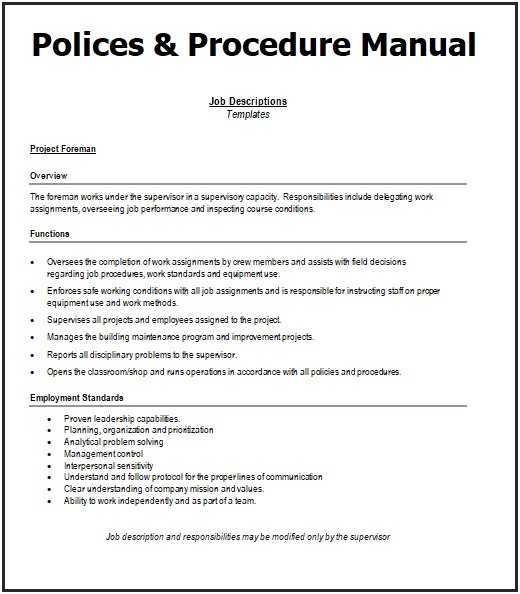 Policies And Procedures Manual Templates 8+ Free Word, Excel & PDF