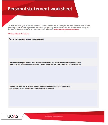 Personal Statement Template