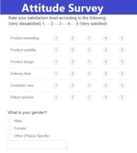 Attitude survey template | Free Word &amp; PDF Templates